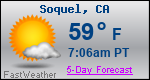 Weather Forecast for Soquel, CA