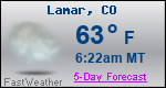 Weather Forecast for Lamar, CO