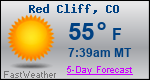 Weather Forecast for Red Cliff, CO
