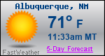 Weather Forecast for Albuquerque, NM