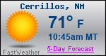 Weather Forecast for Cerrillos, NM