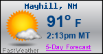 Weather Forecast for Mayhill, NM