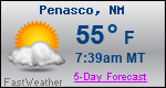 Weather Forecast for PeÃ±asco, NM