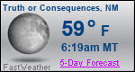 Weather Forecast for Truth or Consequences, NM