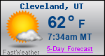 Weather Forecast for Cleveland, UT