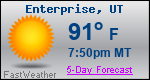 Weather Forecast for Enterprise, UT