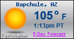 Weather Forecast for Bapchule, AZ