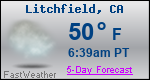 Weather Forecast for Litchfield, CA