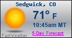 Weather Forecast for Sedgwick, CO