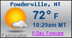Weather Forecast for Powderville, MT