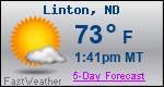 Weather Forecast for Linton, ND