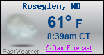 Weather Forecast for Roseglen, ND