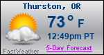 Weather Forecast for Thurston, OR