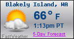 Weather Forecast for Blakely Island, WA