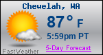 Weather Forecast for Chewelah, WA