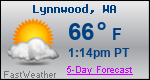Weather Forecast for Lynnwood, WA