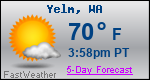 Weather Forecast for Yelm, WA