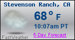 Weather Forecast for Stevenson Ranch, CA