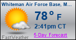 Weather Forecast for Whiteman Air Force Base, MO