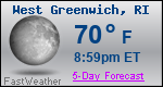 Weather Forecast for West Greenwich, RI