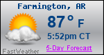 Weather Forecast for Farmington, AR