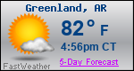 Weather Forecast for Greenland, AR