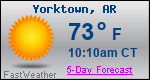 Weather Forecast for Yorktown, AR