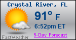 Weather Forecast for Crystal River, FL