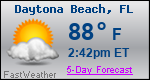 Weather Forecast for Daytona Beach, FL