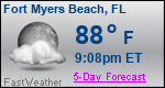 Weather Forecast for Fort Myers Beach, FL
