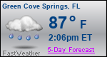 Weather Forecast for Green Cove Springs, FL