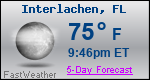 Weather Forecast for Interlachen, FL