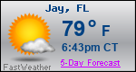 Weather Forecast for Jay, FL