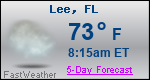 Weather Forecast for Lee, FL