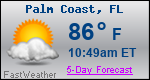 Weather Forecast for Palm Coast, FL