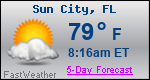 Weather Forecast for Sun City, FL