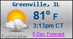 Weather Forecast for Greenville, IL