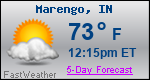 Weather Forecast for Marengo, IN