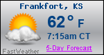 Weather Forecast for Frankfort, KS