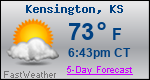 Weather Forecast for Kensington, KS