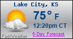 Weather Forecast for Lake City, KS