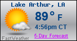 Weather Forecast for Lake Arthur, LA