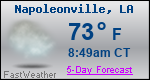 Weather Forecast for Napoleonville, LA