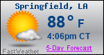 Weather Forecast for Springfield, LA