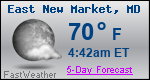 Weather Forecast for East New Market, MD