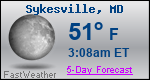 Weather Forecast for Sykesville, MD