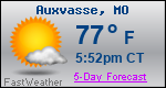 Weather Forecast for Auxvasse, MO