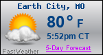 Weather Forecast for Earth City, MO
