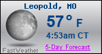 Weather Forecast for Leopold, MO