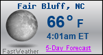 Weather Forecast for Fair Bluff, NC